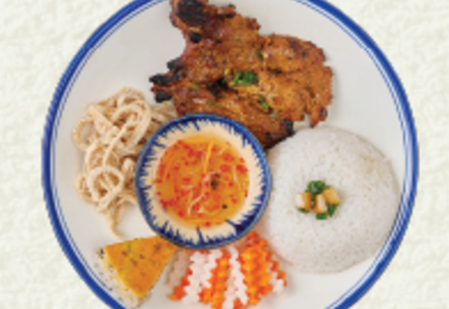 Cơm tấm sườn bì chả